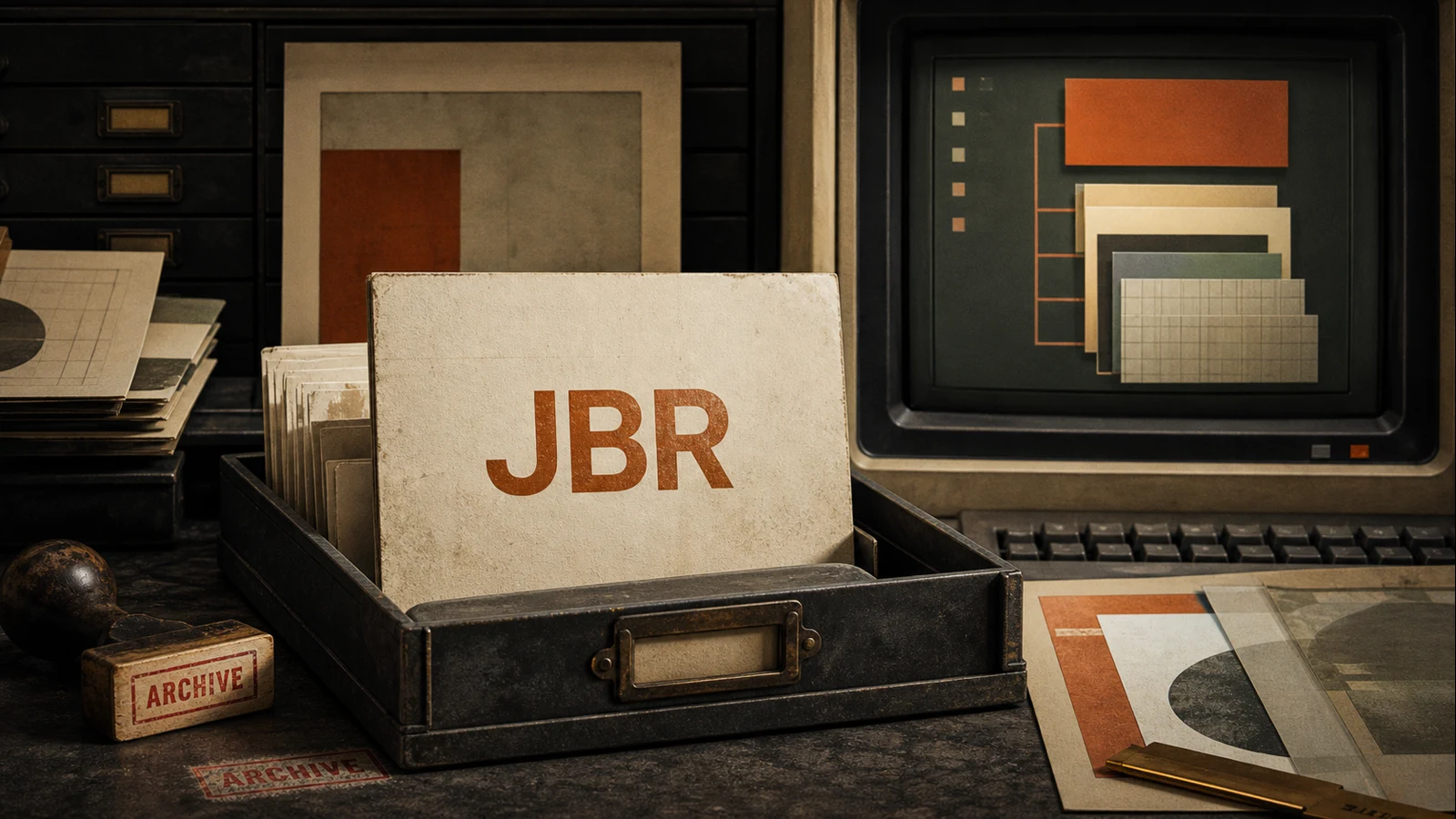 Synthetic archival artwork representing the retired JBR project