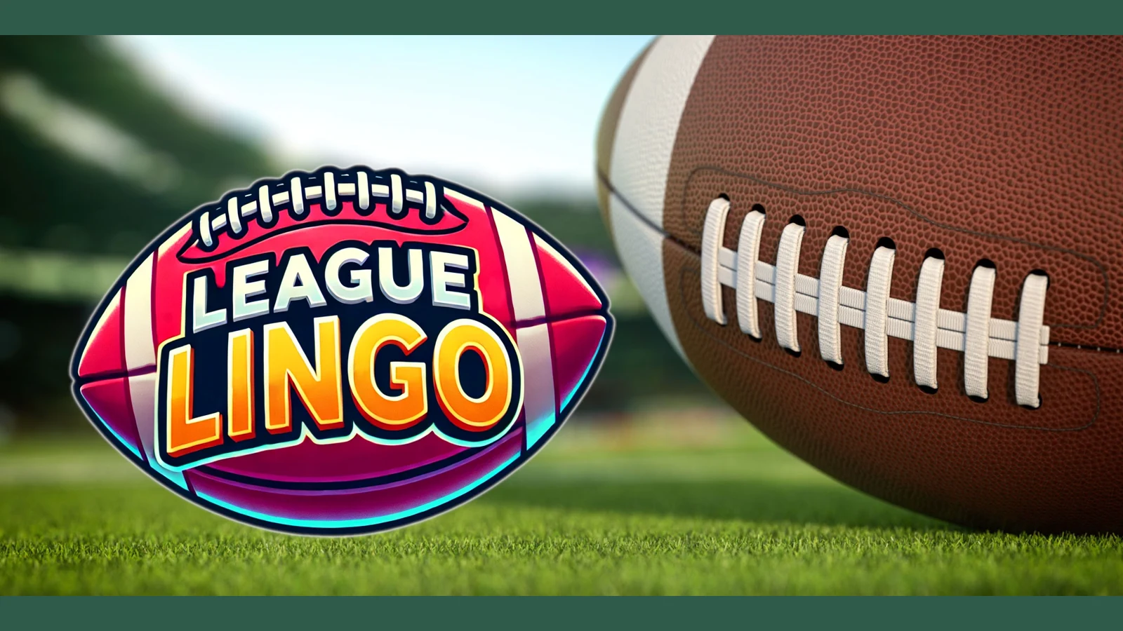 League Lingo branded football promotional artwork