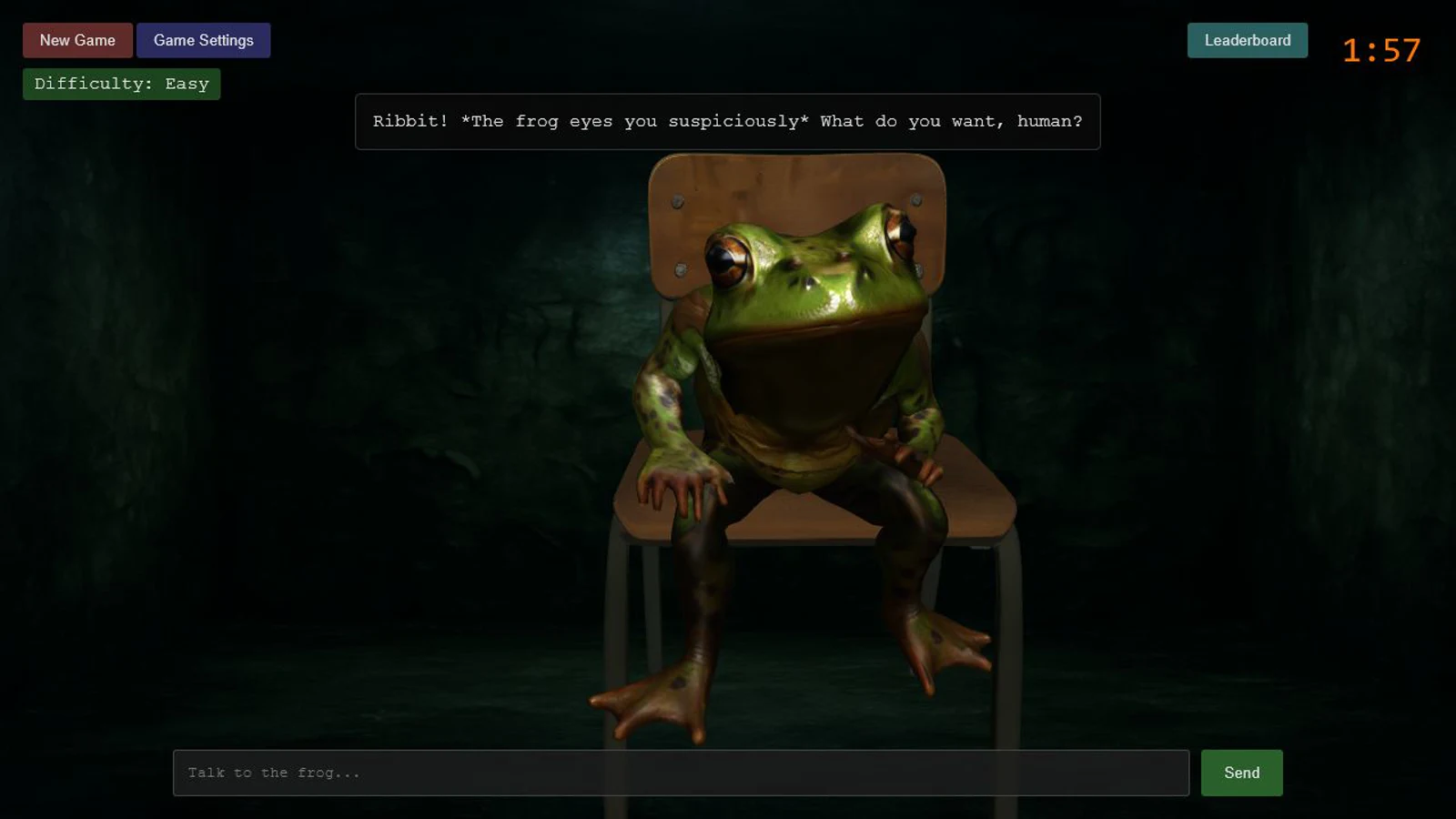 Ribbit or Admit It frog interrogation game
